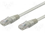 Кабел Кабел U/UTP5-CCA-100GY Patch cord; U/UTP; 5e; многожичен; CCA; PVC; сив; 10m